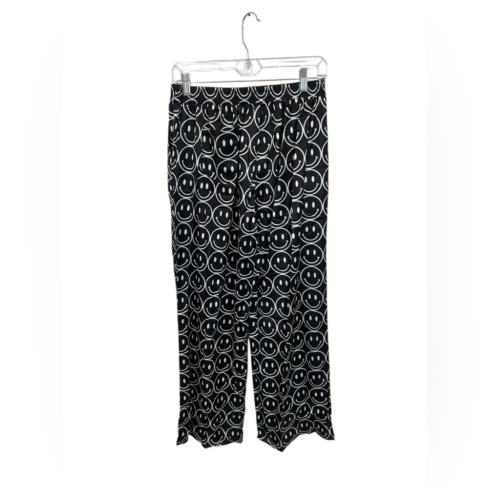 Dressed in LALA Black & White Smiley Face Jumpsuit Set - Picture 6 of 16